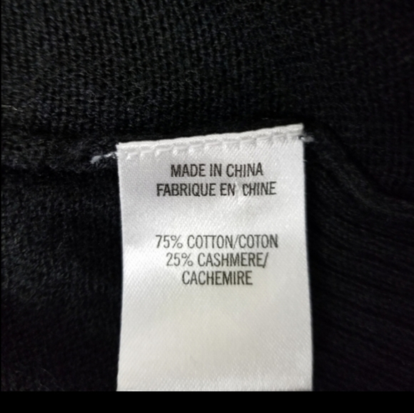 Theory Black Vesta Cotton Cashmere Fringe Trim Lightweight Cardigan Size XS - Picture 15 of 15